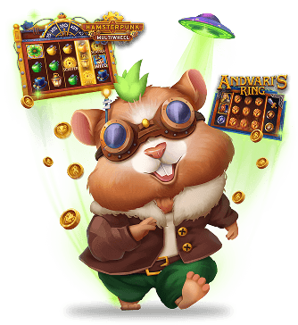 Hamsterpunk slot game character — Riddec Games about us section