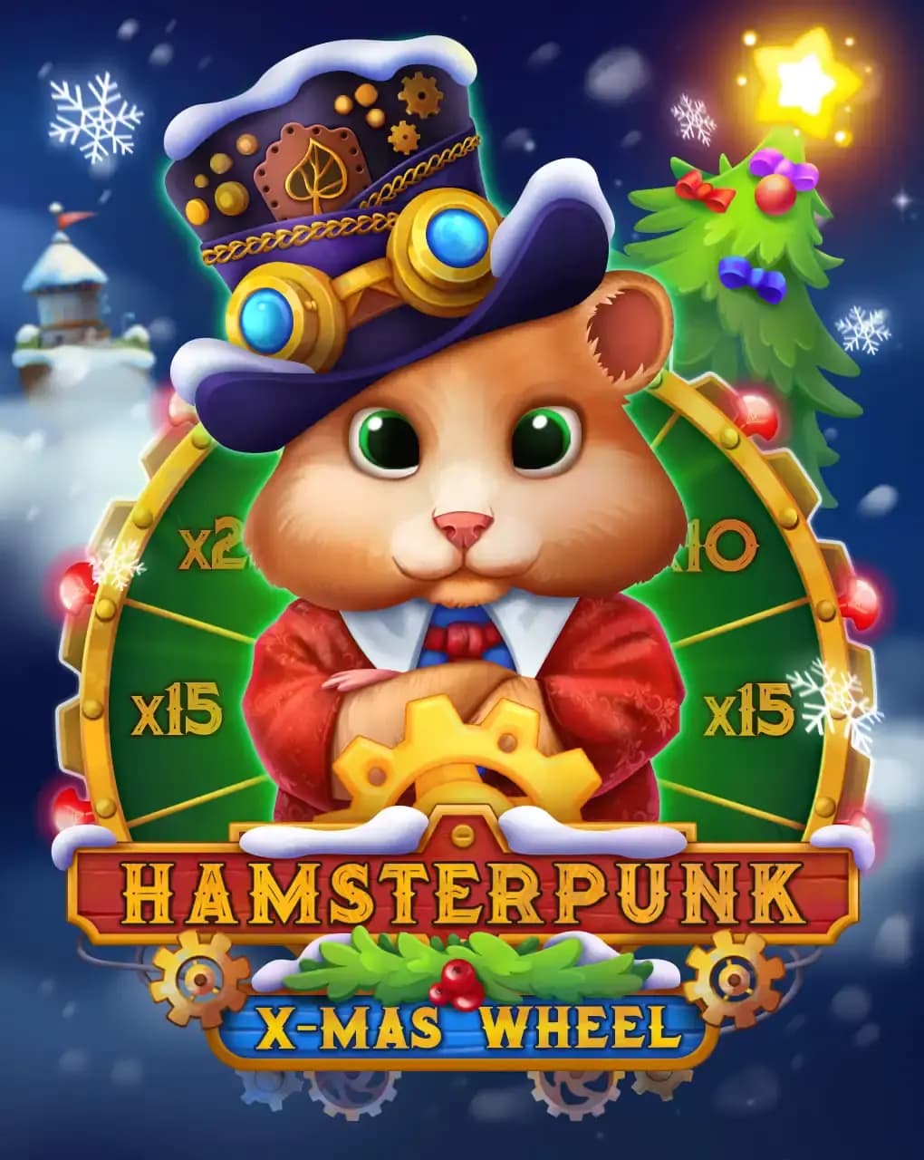 Hamsterpunk X-mas Wheel — online casino game poster | Riddec Games