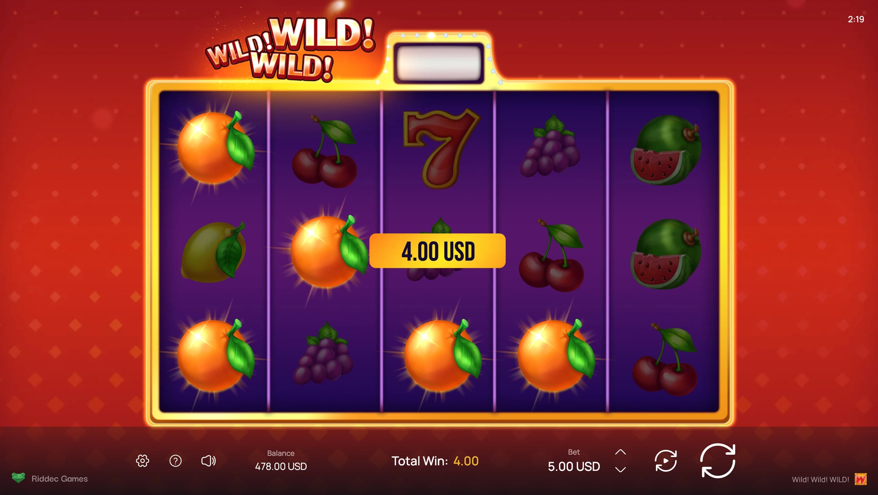 Wild! Wild! WILD! — Bet Ways feature screenshot | Riddec Games